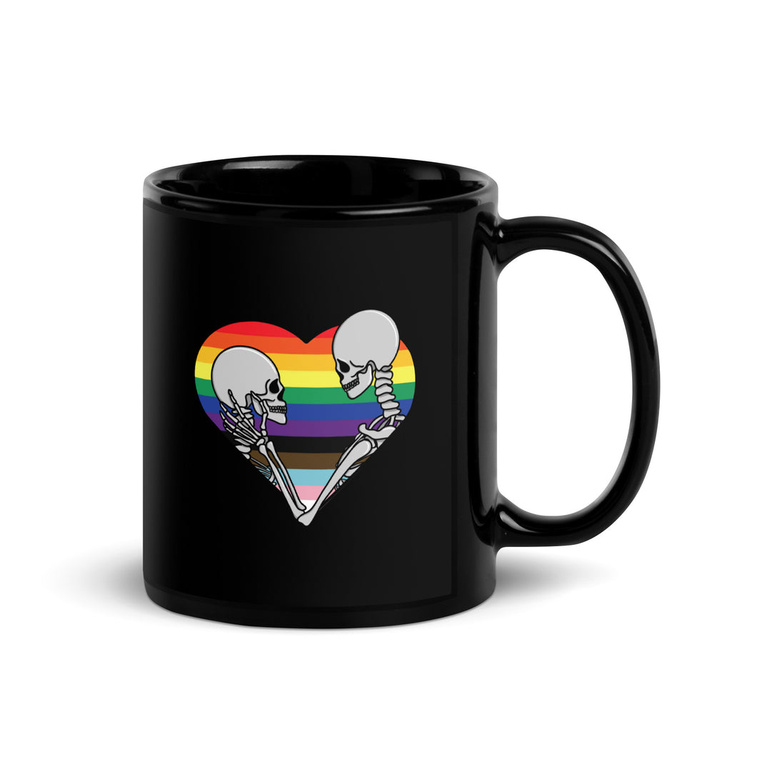 Skull Heart Pride Mug