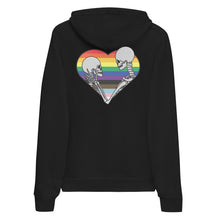 Load image into Gallery viewer, Skull Heart Front &amp; Back Pride Pullover Hoodie
