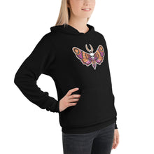 Load image into Gallery viewer, Lesbian Pride Deadhead Moth Pullover Hoodie
