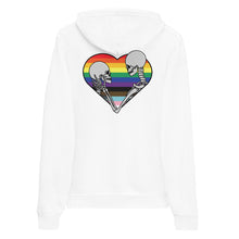 Load image into Gallery viewer, Skull Heart Front &amp; Back Pride Pullover Hoodie
