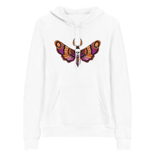 Load image into Gallery viewer, Lesbian Pride Deadhead Moth Pullover Hoodie
