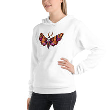 Load image into Gallery viewer, Lesbian Pride Deadhead Moth Pullover Hoodie
