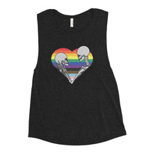 Load image into Gallery viewer, Skull Heart Pride Tank Top
