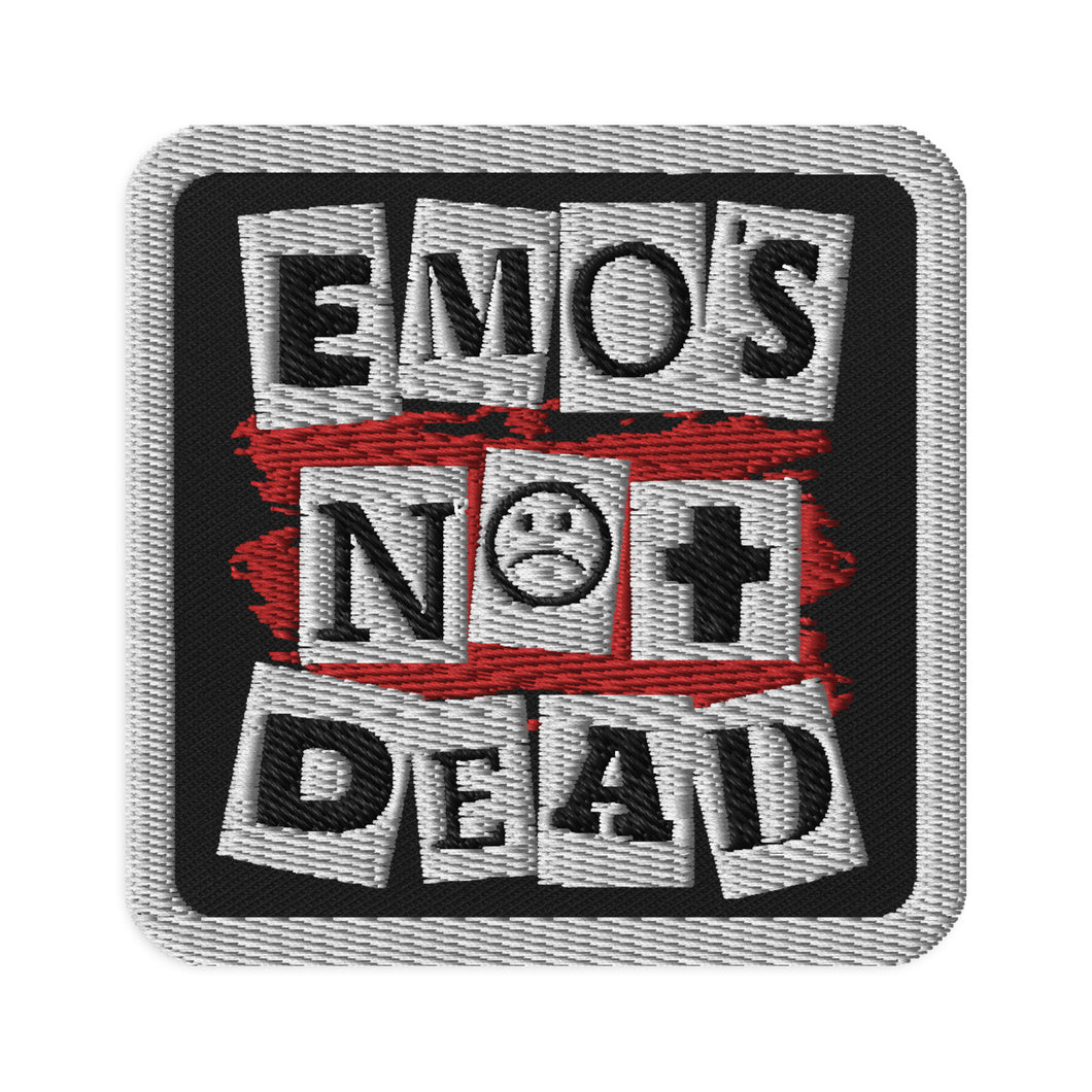 Emo's Not Dead Embroidered patch