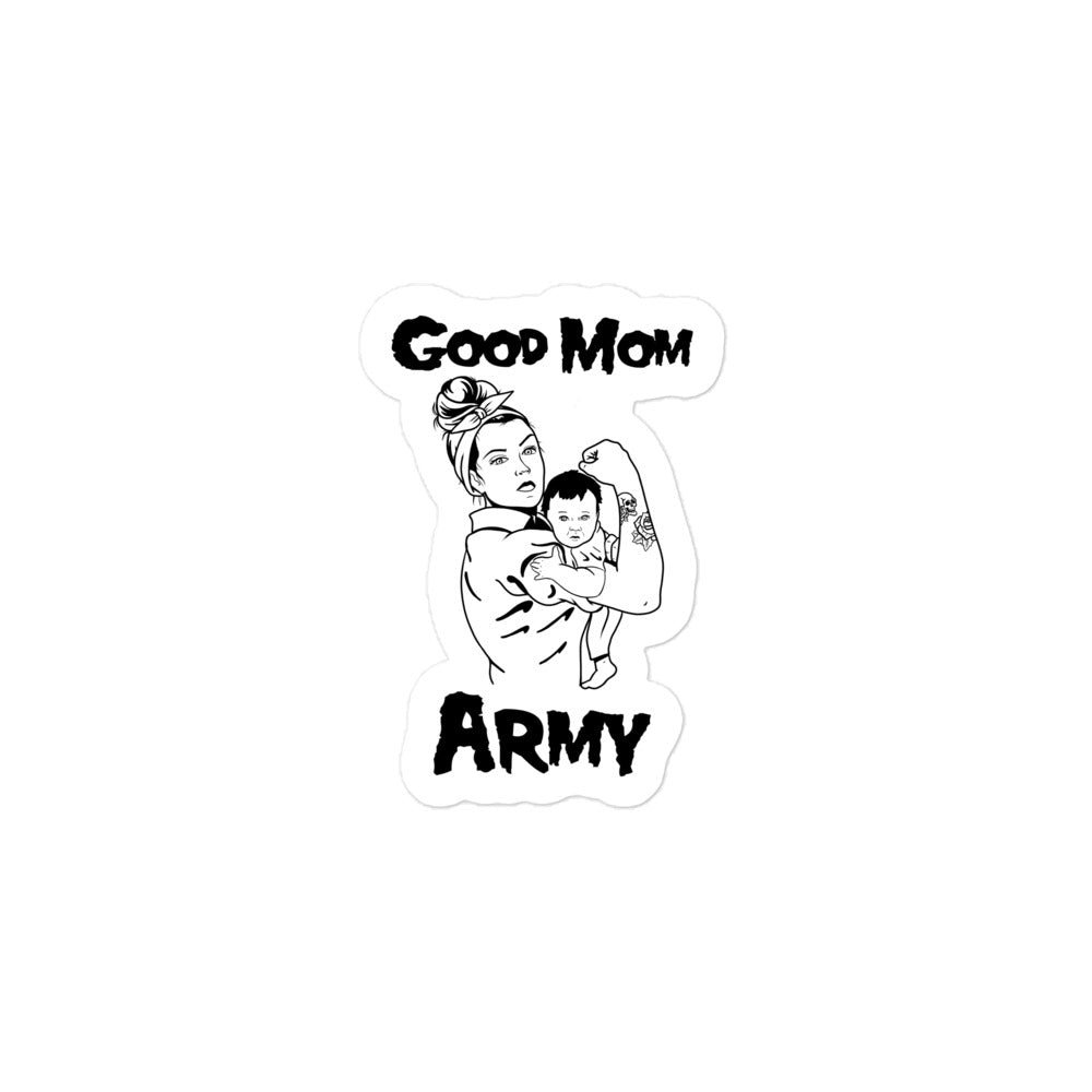 Good Mom Army Sticker