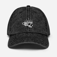 Load image into Gallery viewer, Skull Mug Vintage Dad Hat
